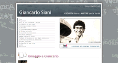 Desktop Screenshot of giancarlosiani.it